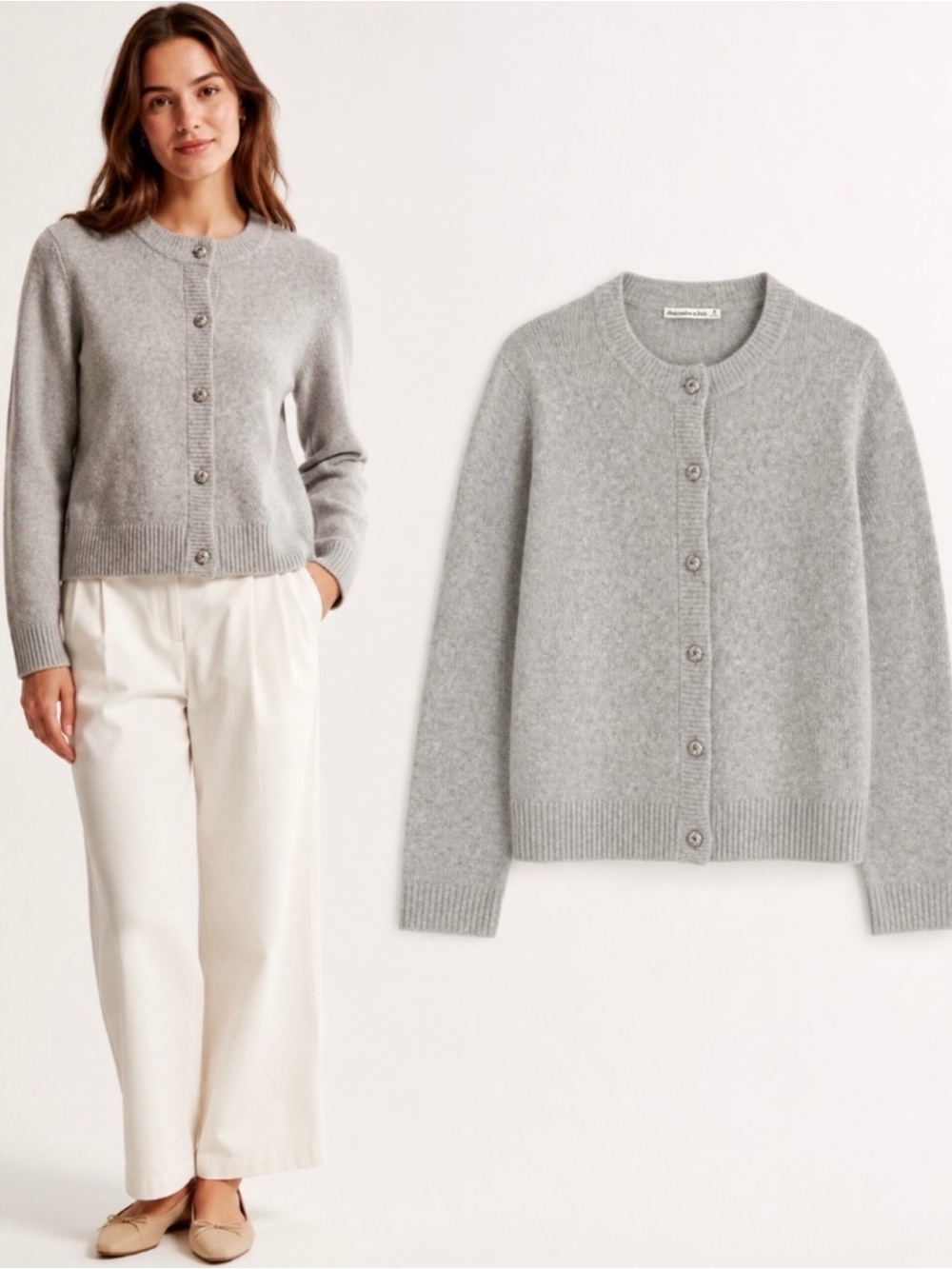 Abercrombie & Fitch Crew Cardigan - Picture 1 of 3